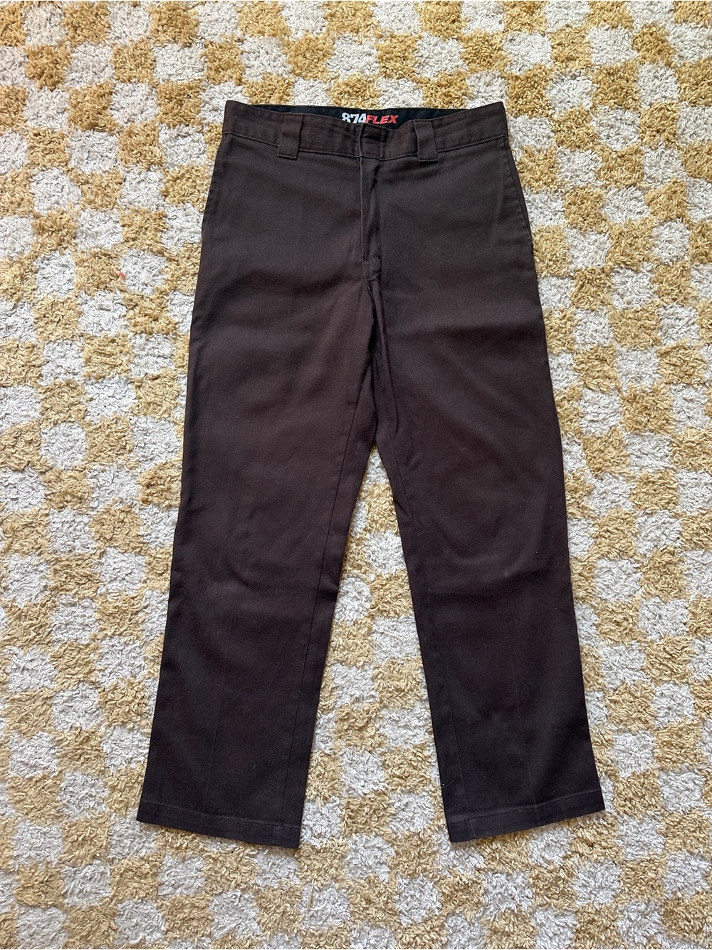 Brown Dickies 874 Flex Original Fit size 32